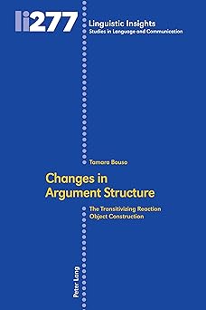 changes in argument structure 1st edition bouso rivas 3034340958, 978-3034340953
