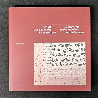 experiments with letterform and calligraphy 1st edition andre gurtler 3721203208, 978-3721203202