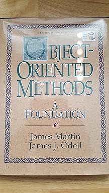 object oriented methods a foundation 1st edition james martin ,james j odell 0139055975, 978-0139055973