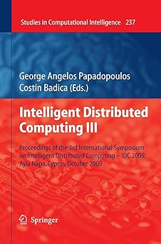 intelligent distributed computing iii proceedings of the 3rd international symposium on intelligent