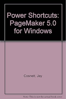 pagemaker 5 0 for windows techniques and applications/book and disk 1st edition jay cosnett 1558282874,