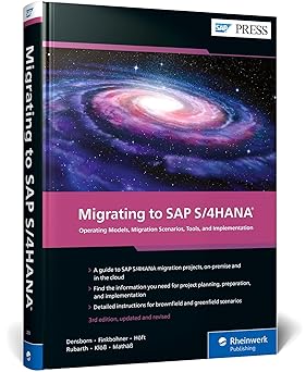 migrating to sap s/4hana operating models migration scenarios tools and implementation 1st edition frank