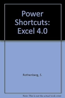 power shortcuts excel 4 0 1st edition phyllis romanski ,susan rothenberg 1558282378, 978-1558282377