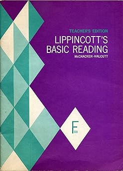 lippincotts basic reading 1st edition mccracken walcutt 0397433425, 978-0397433421