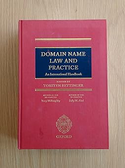 domain name law and practice an international handbook 1st edition torsten bettinger 0199278253,