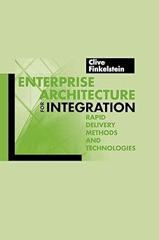 enterprise architecture for integration rapid delivery methods and technologies 1st edition clive finkelstein