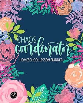 chaos coordinator homeschool lesson planner undated organizer for distance learning home school parents and