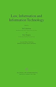 law information and information technology 1st edition eliezer lederman 9041116753, 978-9041116758