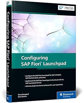 configuring sap fiori launchpad 1st edition claus burgaard ,setu saxena 1493221752, 978-1493221752