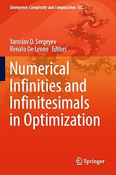 numerical infinities and infinitesimals in optimization 1st edition yaroslav d sergeyev ,renato de leone
