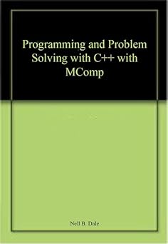 bu prog prob solv c++ 4e/ ms 2003 c++ 5 cd set 1st edition nell b dale 0763729280, 978-0763729288
