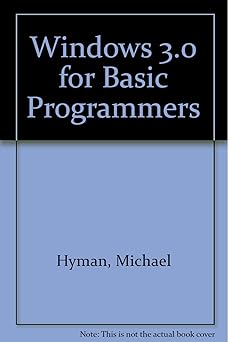 windows 3 0 for basic programmers/book and disk 1st edition michael i hyman 0201570319, 978-0201570311
