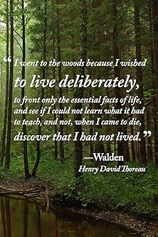 to live deliberately journal quotation from a waldena by henry david thoreau 1st edition golding notebooks