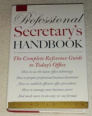 the professional secretarys handbook 1st edition mary a devries 0395696216, 978-0395696217