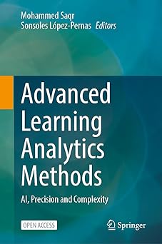 advanced learning analytics methods ai precision and complexity 1st edition mohammed saqr ,sonsoles la pez