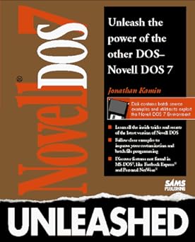 novell dos 7 unleased/book and disk 1st edition jonathan kamin 0672303280, 978-0672303289