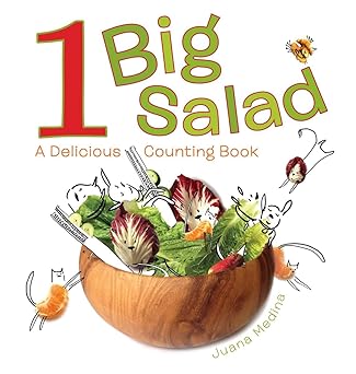 1 big salad a delicious counting book 1st edition juana medina 1101999748, 978-1101999745