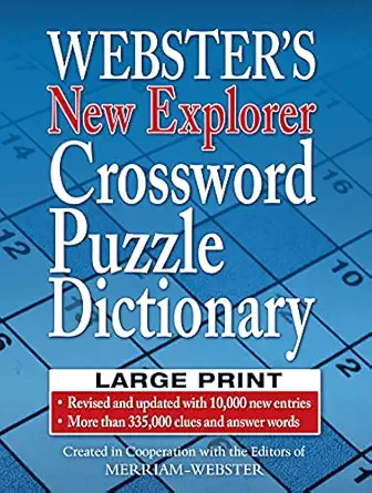 websters new explorer crossword puzzle dictionary third edition 1st edition editors of merriam webster