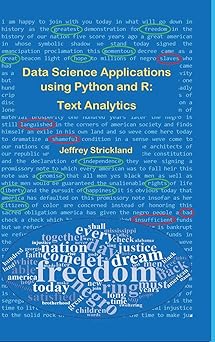 data science applications using python and r text analytics 1st edition jeffrey strickland 1716896444,