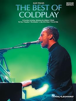 the best of coldplay for easy piano sheet music songbook arranged for beginner and intermediate pianists pop