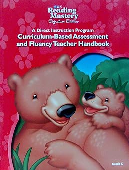 reading mastery reading/literature strand grade k assessment and fluency teacher handbook 1st edition mcgraw