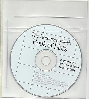 the homeschoolers book of lists more than 250 lists charts and facts to make planning easier and faster 1st