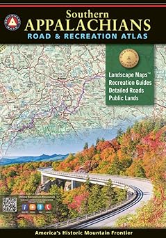 southern appalachians road and recreation atlas 1st edition benchmark maps and atlases 1734315008,