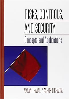 risks controls and security concepts and applications 1st edition vasant raval ,ashok fichadia 0471485799,