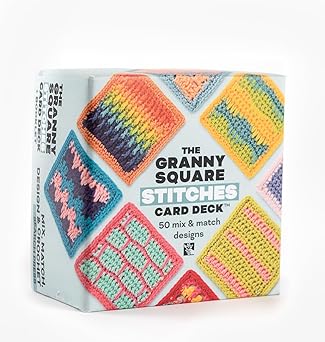 the granny square stitches card deck 50 mix and match designs 1st edition claire montgomerie 1800923821,
