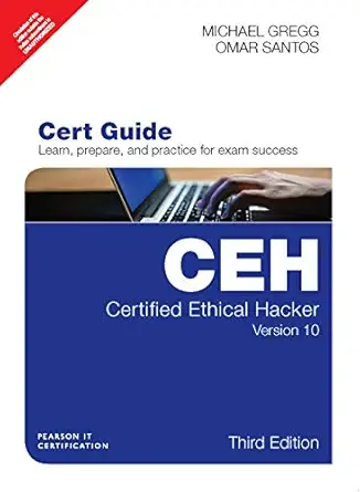 ethical hacker version 10 cert guide 1st edition michael gregg omar santos 9353946336, 978-9353946333