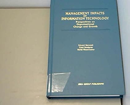 management impacts of information technology perspectives on organization changes and growth 1st edition