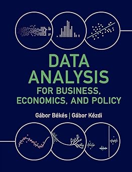 data analysis for business economics and policy 1st edition ga bor ba c ka c s 1108716202, 978-1108716208