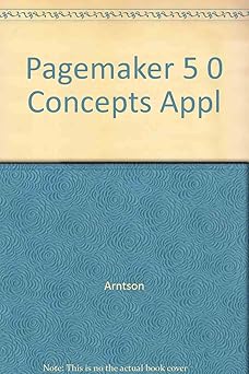 pagemaker 5 0 concepts appl 1st edition arntson ,l joyce morre 0538709588, 978-0538709583