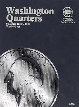 washington quarter folder starting 1988 1st edition whitman publishing 0307090388, 978-0307090386