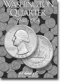 washington quarters folder 1948 1964 1st edition h e harris 0937458171, 978-0937458174