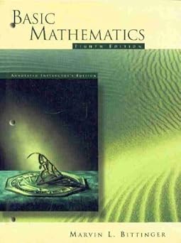 annotated 1st edition bittinger 0673976599, 978-0673976598