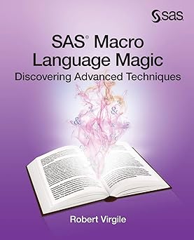 sas macro language magic discovering advanced techniques 1st edition robert virgile 1612907105, 978-1612907109