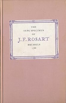 the type specimen of jacques frana ois rosart brussels 1768 1st edition rosart jacques frana ois 9063000103,
