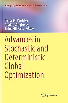 advances in stochastic and deterministic global optimization 1st edition panos m pardalos ,anatoly