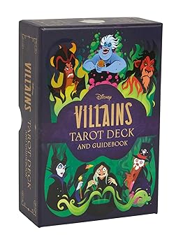 disney villains tarot deck and guidebook movie tarot deck pop culture tarot 1st edition minerva siegel ,ellie