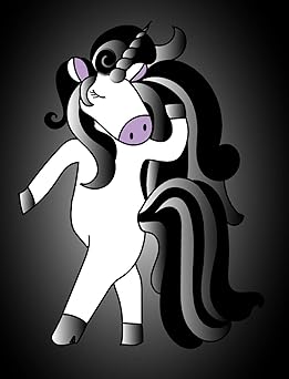 goth unicorn sketchbook 90 blank pages for sketching 1st edition mantablast 1714167240, 978-1714167241