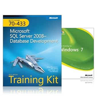 mcts self paced training kit and online course bundle microsoft sql server 2008 database development book/dvd