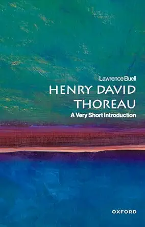 henry david thoreau a very short introduction 1st edition lawrence buell 0197548180, 978-0197548189
