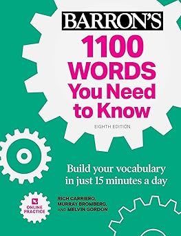 1100 words you need to know + online practice build your vocabulary in just 15 minutes a day 1st edition