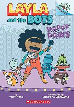 happy paws a branches book 1st edition vicky fang ,christine nishiyama 1338582895, 978-1338582895