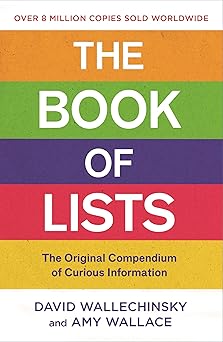 the book of lists the original compendium of curious information 1st edition david wallechinsky ,amy wallace