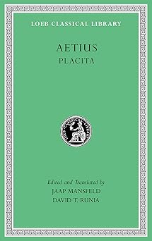 placita 1st edition aetius ,jaap mansfeld ,david runia 067499759x, 978-0674997592