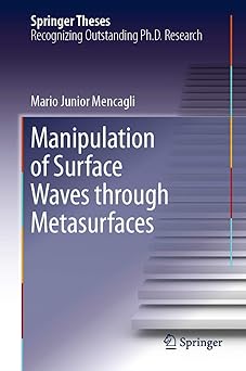 manipulation of surface waves through metasurfaces 1st edition mencagli 3030140334, 978-3030140335