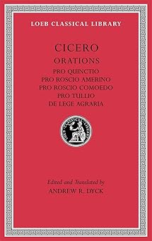 pro quinctio pro roscio amerino pro roscio comoedo pro tullio de lege agraria 1st edition cicero ,andrew r