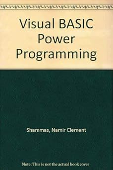 visual basic power programming/book and 3 1/2 disk 1st edition namir clement shammas 0830639632,